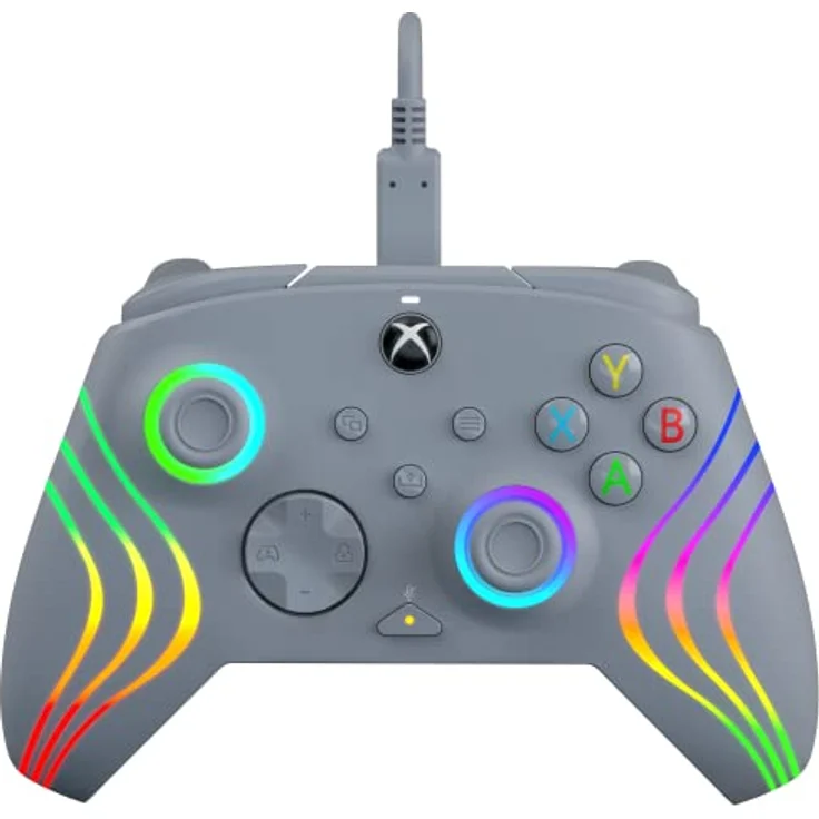 PDP AFTERGLOW XBX WAVE WIRED Controller GREY for Xbox Series X|S, Xbox One, Officially Licensed – Bild 2