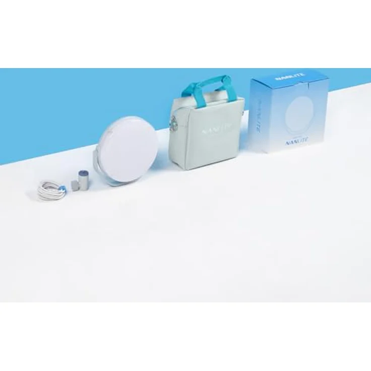 NanLite Miro 30C, 30W RGBW LED Runde Panelleuchte mit hervorragender Farbgenauigkeit, minzblau – Bild 5