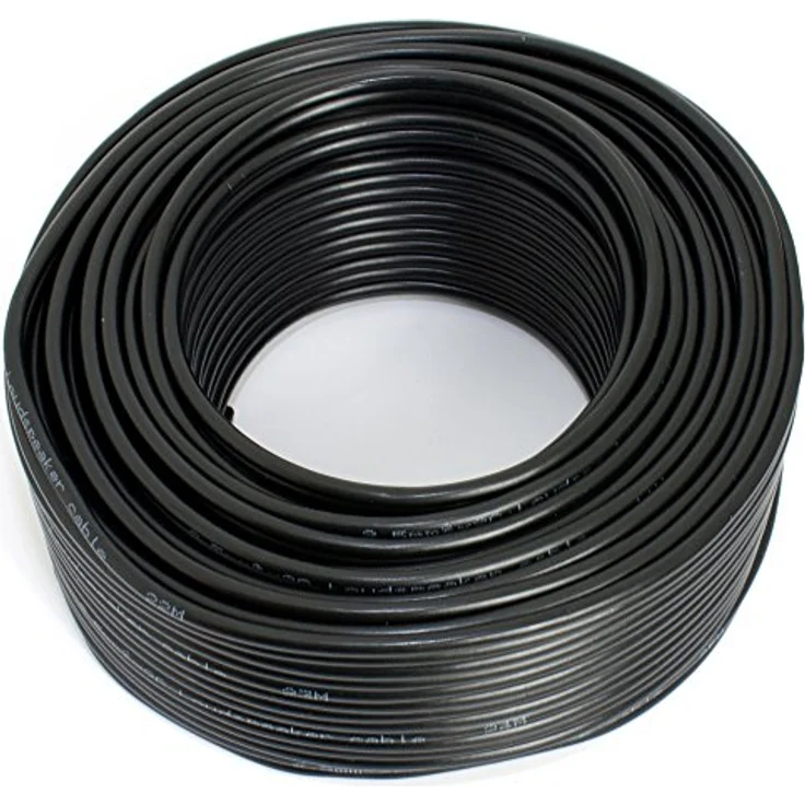 Lautsprecherkabel 2x2,50mm2 - 25m - schwarz - CCA - Audiokabel - Boxenkabel – Bild 2