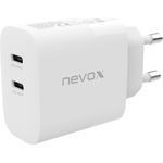 Nevox HC-2137 Ladegerät für Mobilgeräte Universal Weiß AC Schnellladung Drinnen (HC-2137)