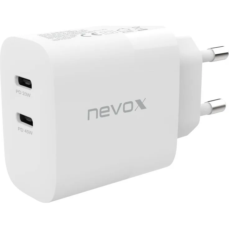 Nevox HC-2137 Ladegerät für Mobilgeräte Universal Weiß AC Schnellladung Drinnen (HC-2137)