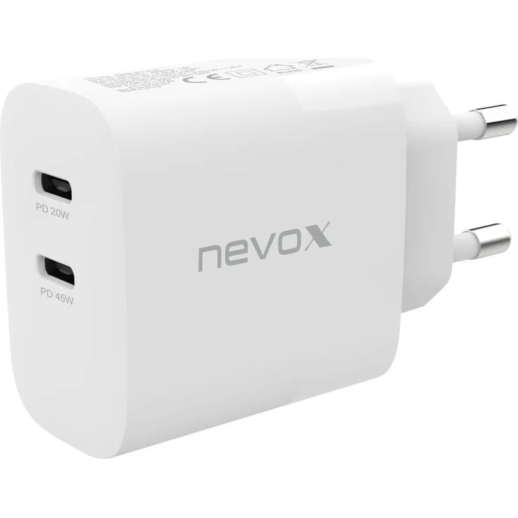 Nevox HC-2137 Ladegerät für Mobilgeräte Universal Weiß AC Schnellladung Drinnen (HC-2137) – Bild 1
