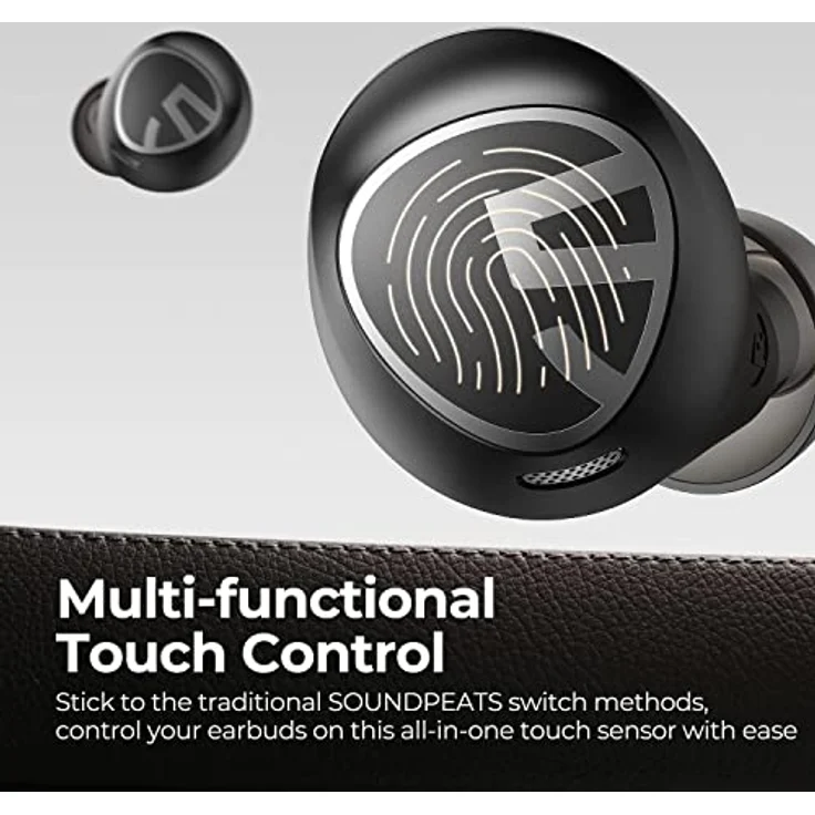 SoundPEATS Free2 Classic Dockside Bluetooth 5.1 Wireless Kopfhörer Schwarz - Kristallklarer Klang, lange Akkulaufzeit – Bild 6