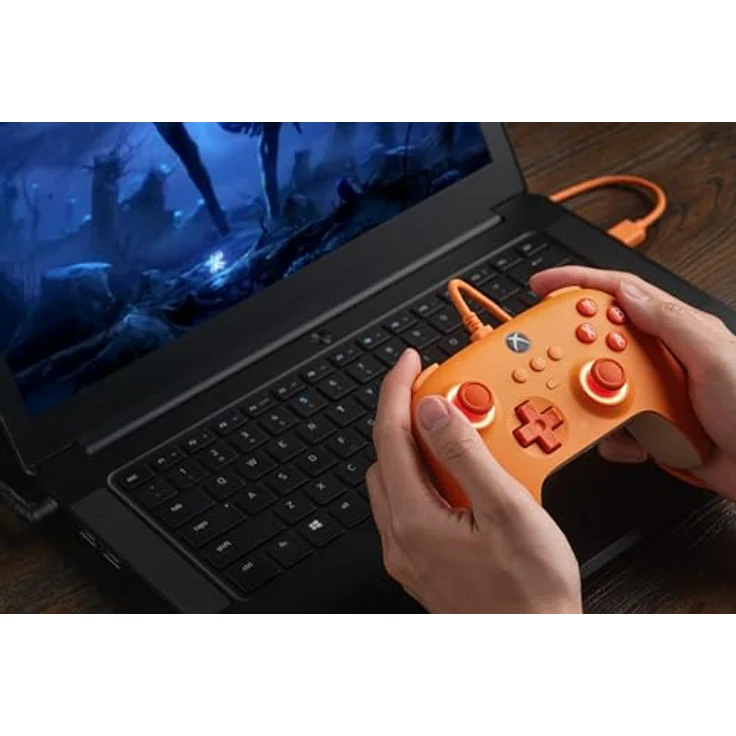8bitdo Ultimate C, Gaming Controller für Xbox Series X/S und Windows mit interaktiver Lichtverfolgung, orange – Bild 6