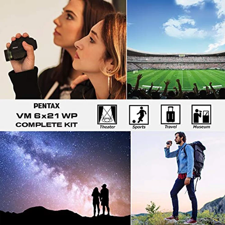 Pentax VM 6x21 WP, Fernglas mit 6-facher Vergrößerung, innovativem Komplettkit und Smartphone-Adapter für erweiterte Anwendungen – Bild 6