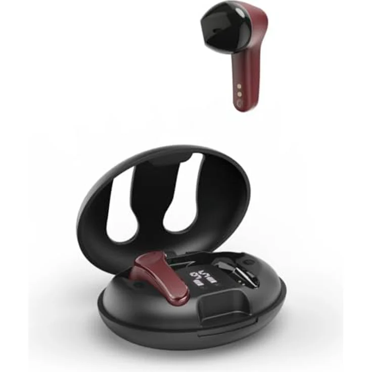 Hama Spirit Unchained In-Ear-Kopfhörer rot, Bluetooth, Environmental Noise Cancelling, Freisprechfunktion – Bild 2
