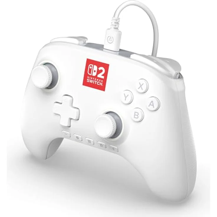 PowerA Advantage Wired Controller NSW2, Gaming Controller für Nintendo Switch 2 mit 3m Kabel, Lumectra White, LED-Hintergrundbeleuchtung – Bild 4