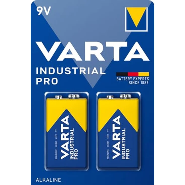 VARTA Industrial Pro Batterie 9V Block Alkaline Batterien 6LR61 (20er pack), Design kann abweichen – Bild 2