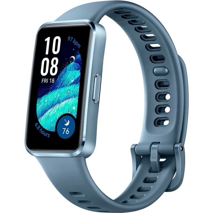 Huawei Fitness-Tracker Band 10, Fitnesstracker mit AMOLED Farbdisplay und 24/7 Gesundheitstracking, blau – Bild 1
