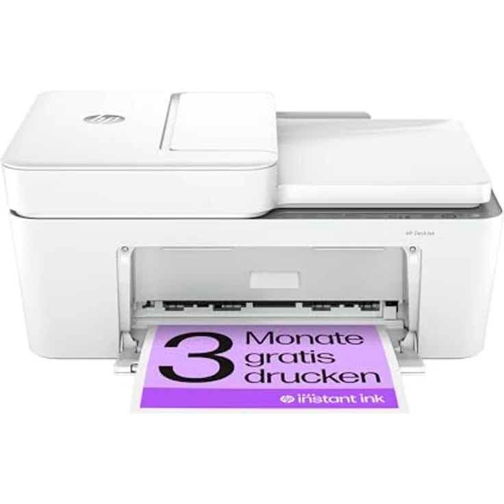 HP DeskJet 4220e Multifunktionsdrucker, 3 Monate gratis drucken mit HP Instant Ink inklusive, HP+, Drucker, Kopierer, Scanner, Mobiler Faxversand, WLAN, Automatische Dokumentenzuführung, Weiß – Bild 1