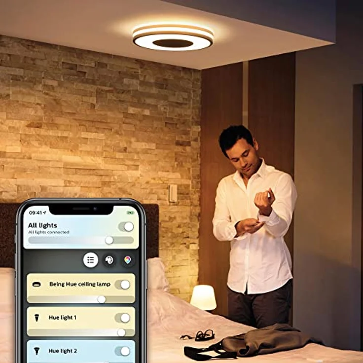 Philips Hue White Ambiance Being - LED-Deckenleuchte mit Dimmschalter - Black – Bild 4
