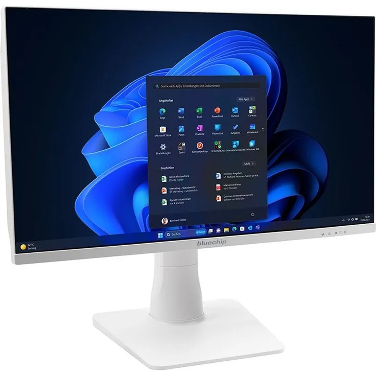 BLUECHIP BUSINESSline AIO2350 *white* All-in-One-PC mit Intel® Core™ i5 Prozessor 14400, Windows 11 Pro, 23,8" LED IPS Display, 16 GB DDR4 RAM, 500 GB NVMe SSD, Intel® Wi-Fi 6 AX201, Bluetooth 5, Gigabit Ethernet, Intel® UHD Grafik