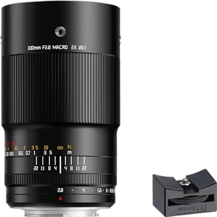 TTArtisan 100mm F2.8 Makro Objektiv für Canon RF - Metallische Verarbeitung, 2:1 Makroverhältnis, Naheinstellung ab 0,25m – Bild 1