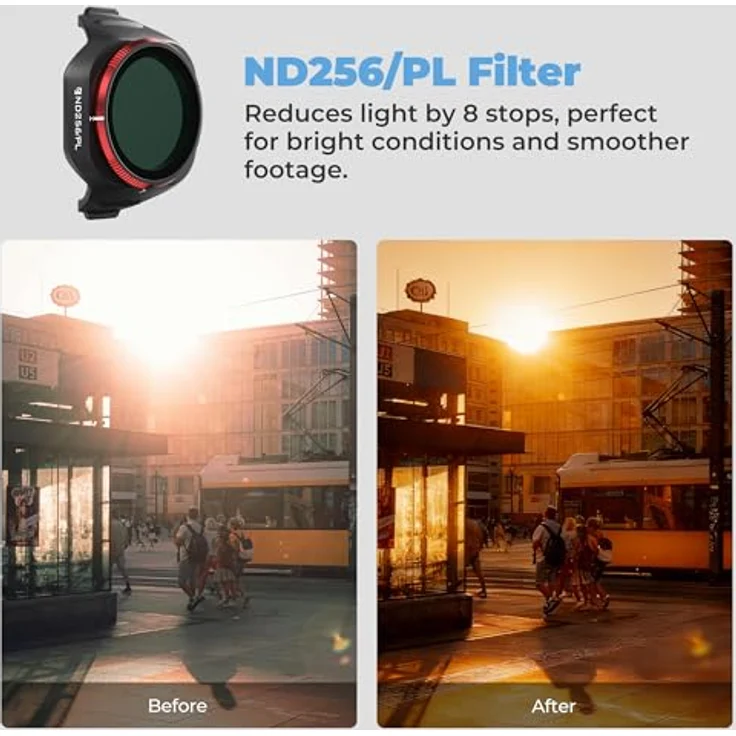 Freewell Mini 5 Pro Filters Mega Kit, 16 professionelle Drohnenfilter für DJI Mini 5 Pro, ND, ND/PL, LPR, Glow Mist, CPL, UV, hochwertiges Glas, Mehrfarbig – Bild 9