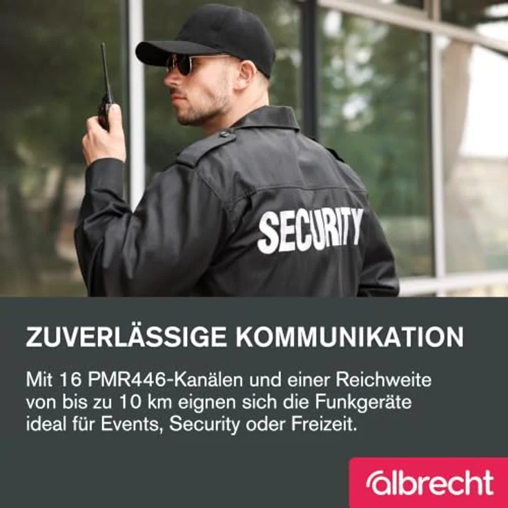 Albrecht Tectalk 4 Team 29812, PMR-Funkgerät 4er Set mit 16 Kanälen, IP55 Schutz und 10 km Reichweite – Bild 5