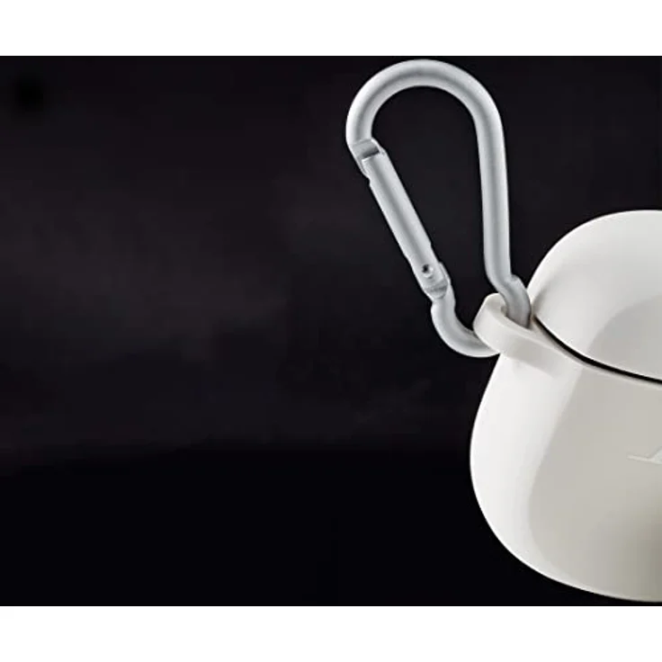 Bose Etui-Schutzhülle für die QuietComfort Earbuds II, Schutzhülle aus Silikon, mit Aluminiumkarabiner zum einfachen Anhängen, Soapstone – Bild 4