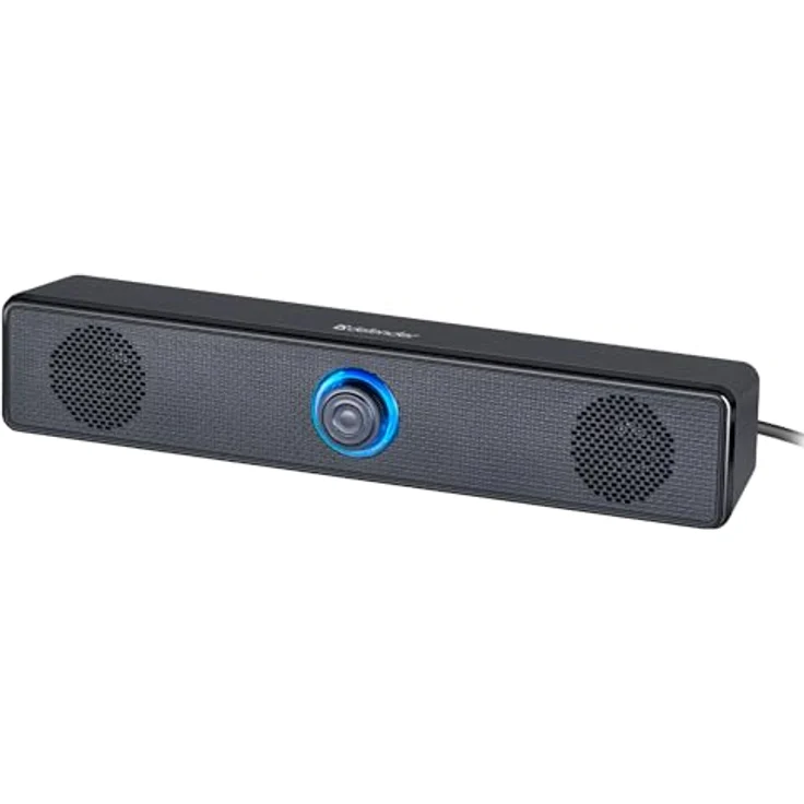 Defender Z2, 2.0 Soundbar Lautsprecher mit 6W Stereo-Sound, LED-Lautstärkeregler, 3,5mm AUX, USB-Stromversorgung – Plug & Play für PC, Laptop & Monitor – Bild 1