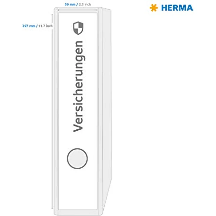 HERMA Aktenordner 75 HERMA Ordnerrückenschilder 59 x 297 mm, Movables-Technologie für einfaches Ablösen und Neupositionieren – Bild 4
