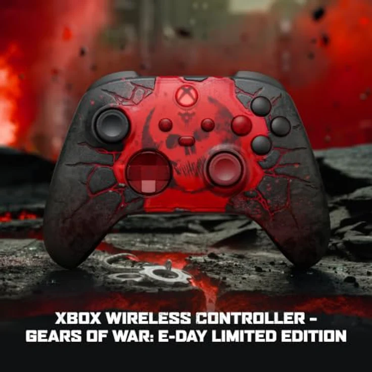 Microsoft Xbox Gears of War: E-Day Wireless Controller, kabellos, Bluetooth, Schwarz, für Xbox Series X und PC – Bild 2