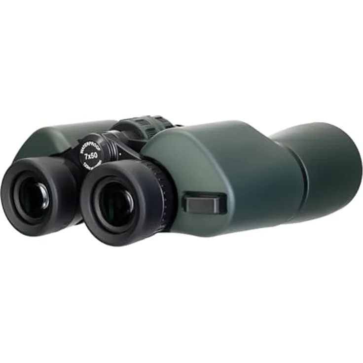 Levenhuk New Sherman PRO 7x50 Fernglas, lichtstark mit 7-facher Vergrößerung und 50mm Objektiven, wasserdicht IP67, olivgrün/schwarz – Bild 7