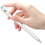PRECORN Active Stylus Pen für iPad Pro, Air, Mini (2018) – Magnetischer Eingabestift mit Druckstufen- und Neigungserkennung, 1,7 mm Spitze, schnelle Aufladung
