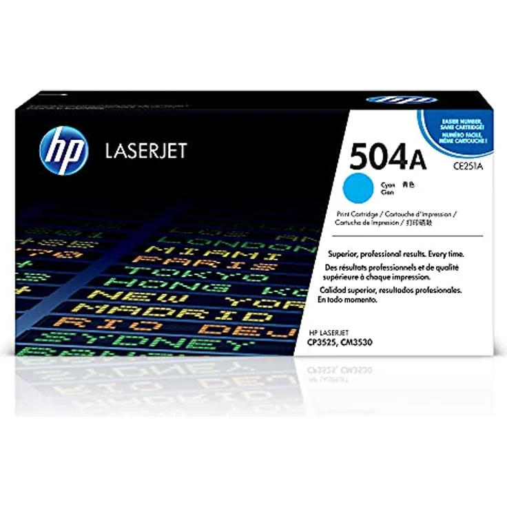 HP 504A Cyan Original LaserJet Tonerkartusche (CE251A) – Bild 2