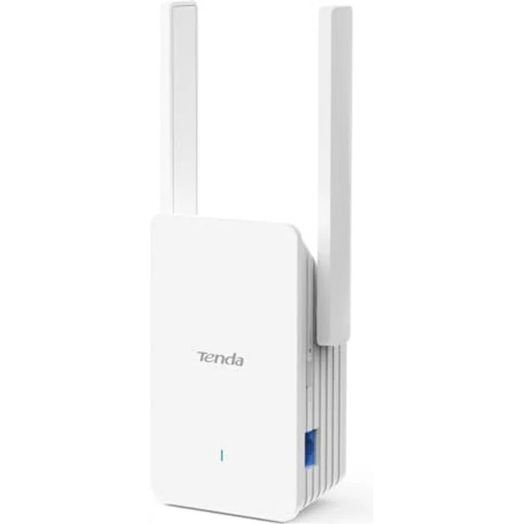 Tenda WLAN Verstärker WLAN Repeater WiFi Extender A23 (AX1500 Dualband 5GHz:1201Mbps+2,4GHz:300Mbps) 2 * 5dBi Antennen, Gigabit-Port, AP-Modus, MU-MIMO, WPA3, IPv6, LED, Kompatibel zu Allen Routern, Weiß – Bild 1