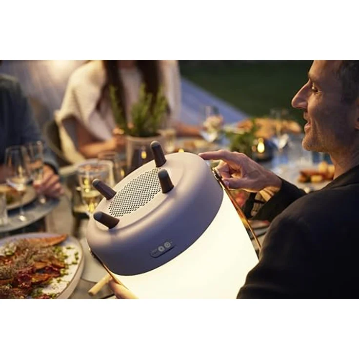 Kooduu - Lite-up Play JBL Lautsprecherlampe - Tragbar und Kabellos - Bluetooth-Verbindung und hochwertiger Klang, Ozean - Blau – Bild 3