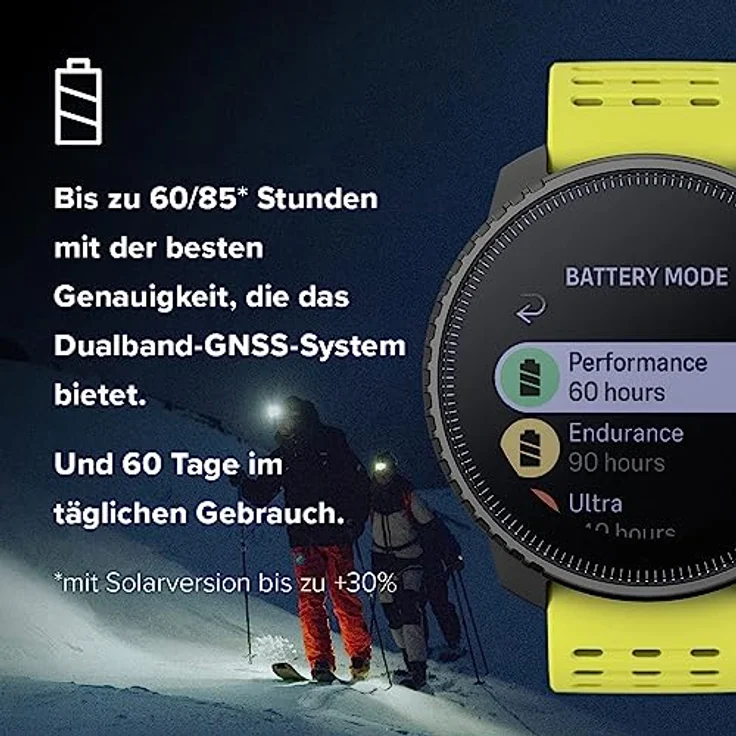 SUUNTO Vertical Abenteuer Uhr - GPS Smartwatch, Akkulaufzeit bis zu 50 Tagen, Militärgeprüftes Gehäuse, 100m Wasserdichtigkeit, Hergestellt in Finland mit 100% Erneuerbaren Energien – Bild 4