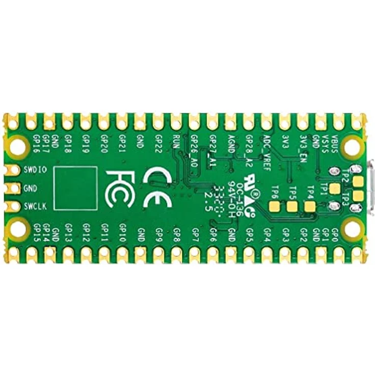Raspberry Pi Pico, Dual-Core ARM Cortex M0+ Mainboard mit 264KB SRAM und 2MB Flash-Speicher – Bild 4