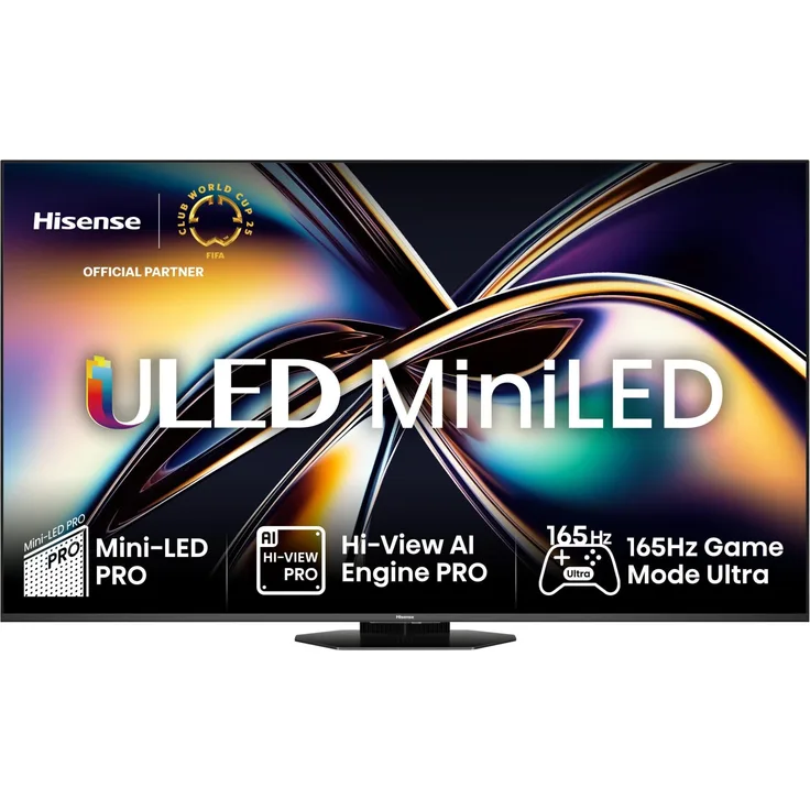 Hisense 65U8Q 65" Mini-LED ULED TV, 4K UHD, Dolby Atmos, 165Hz Game Mode PRO, Alexa, HDR, VIDAA U9