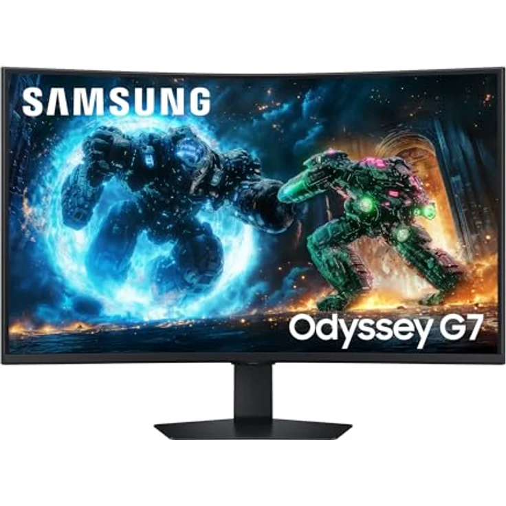 SAMSUNG Odyssey G75F 37 Zoll Curved Gaming Monitor, 4K UHD 3840 x 2160, 165 Hz, 1 ms, 1000R, VESA DisplayHDR 600, AMD FreeSync Premium Pro, Core Sync, LS37FG756EUXEN – Bild 1