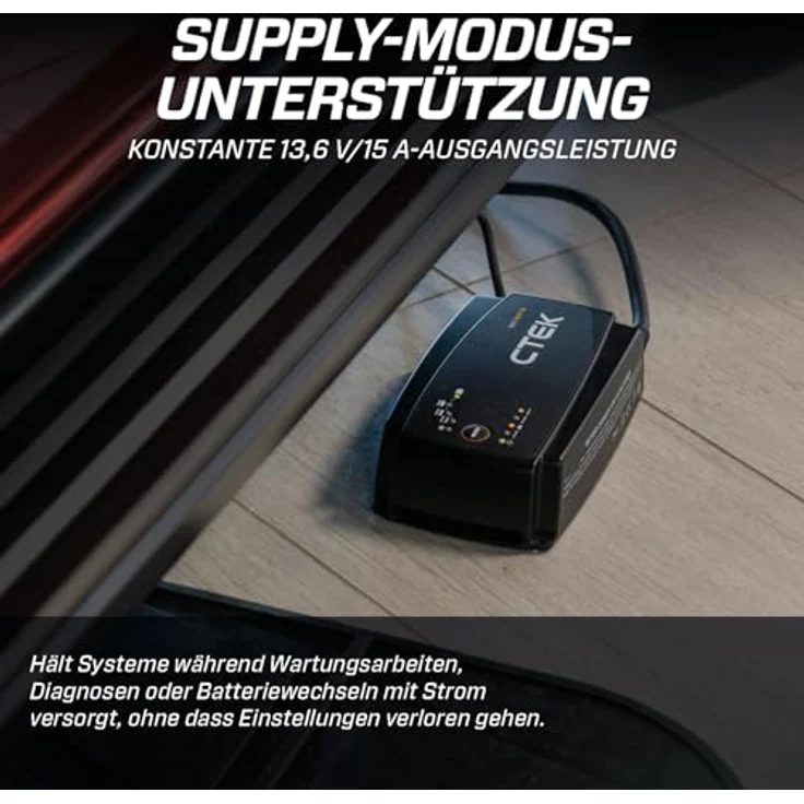 CTEK NXT 15, Automatikladegerät 12V für Blei-Säure und Lithium-Batterien, vollautomatisch mit Temperaturüberwachung – Bild 4