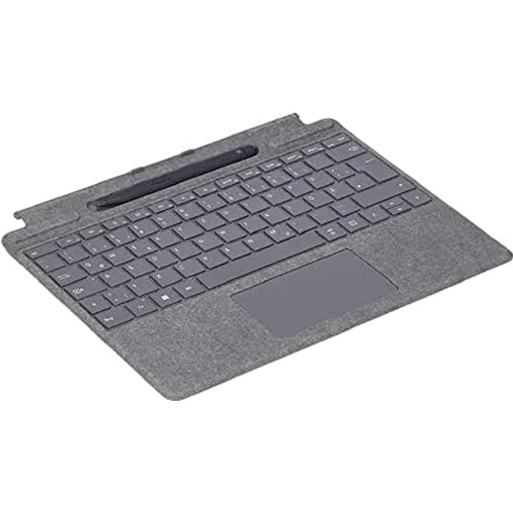 Microsoft Surface Pro Signature Keyboard mit Touchpad, Beschleunigungsmesser, Surface Slim Pen 2 Ablage- und Ladeschale, Deutsch, platin (8X6-00065) – Bild 2