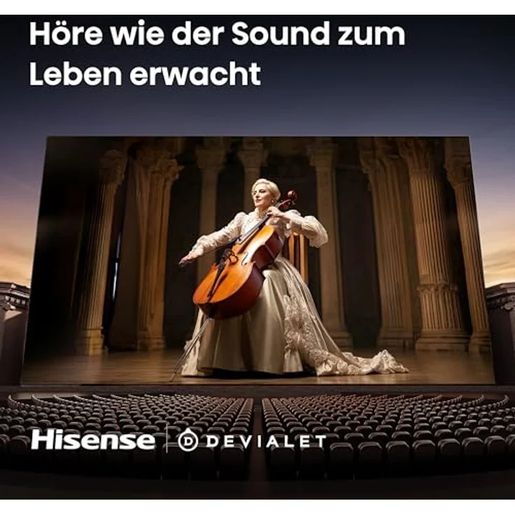 Hisense 100U7Q Pro, 100 Zoll 4K Mini LED Smart TV mit Hi-View AI Engine Pro, 165Hz Game Mode Ultra, Dolby Vision IQ Atmos und 2.1.2 ch. Surroundsound – Bild 4