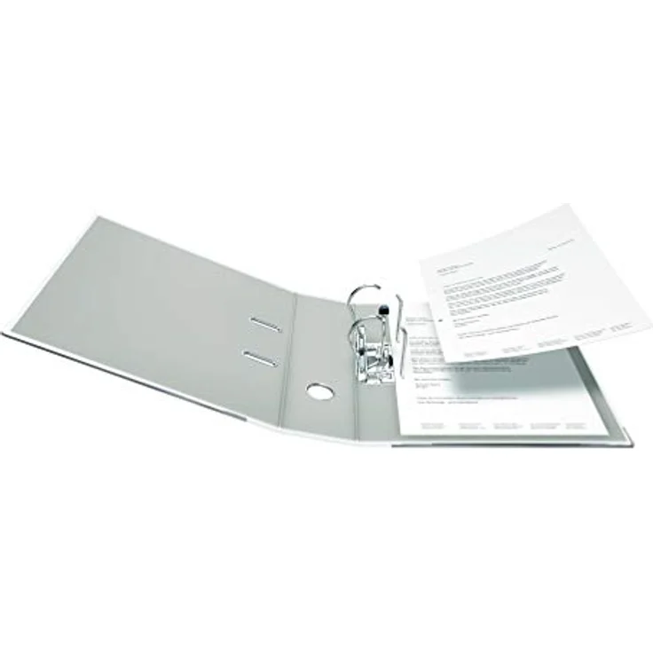 Falken Ordner 9984030, PP, A4, 8cm, Kunststoffordner, weiß – Bild 3