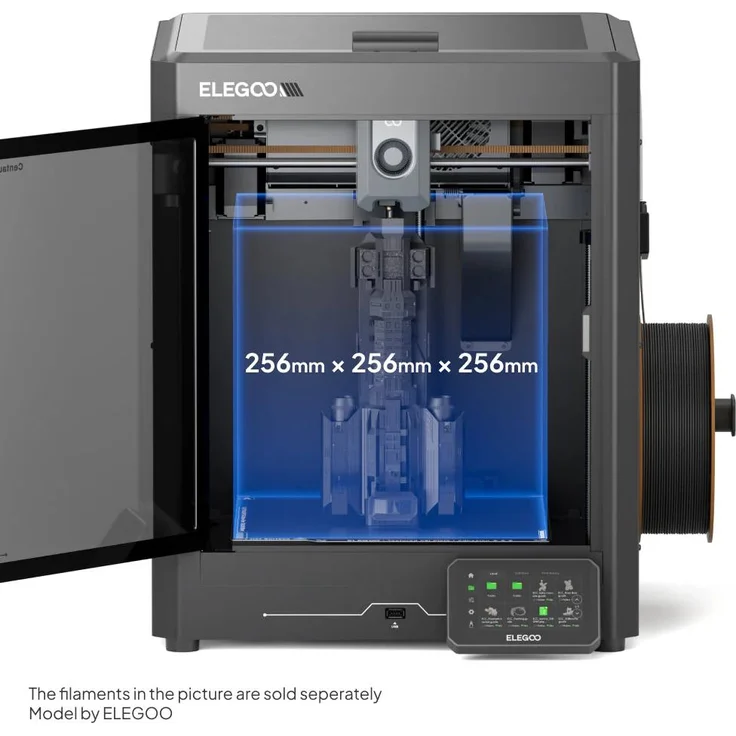 Elegoo Centauri Carbon 3D-Drucker – 500 mm/s, 256×256×256 mm, 0,4 mm Düse, PLA, USB