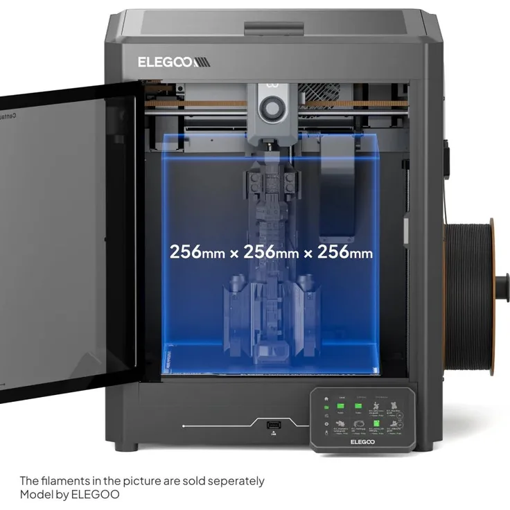 Elegoo Centauri Carbon 3D-Drucker – 500 mm/s, 256×256×256 mm, 0,4 mm Düse, PLA, USB