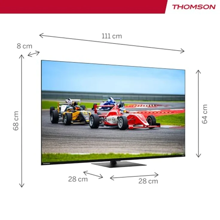 Thomson 50QG7C14, 50 Zoll 4K Ultra HD Smart-TV mit QLED Pro, Dolby Vision, Dolby Atmos, WLAN, schwarz – Bild 3