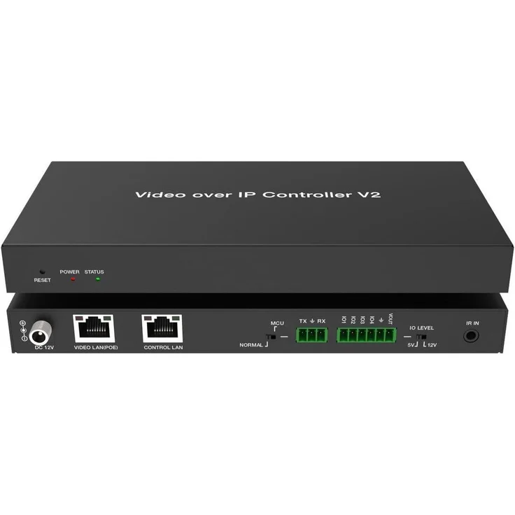 Vivolink VLVWIP2000-CTL, AV over IP KVM Switch 4K60Hz JPEG2000 mit PoE und Netzwerkisolierung