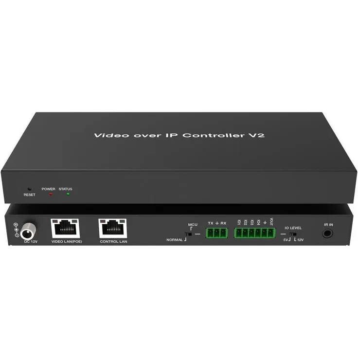Vivolink VLVWIP2000-CTL, AV over IP KVM Switch 4K60Hz JPEG2000 mit PoE und Netzwerkisolierung