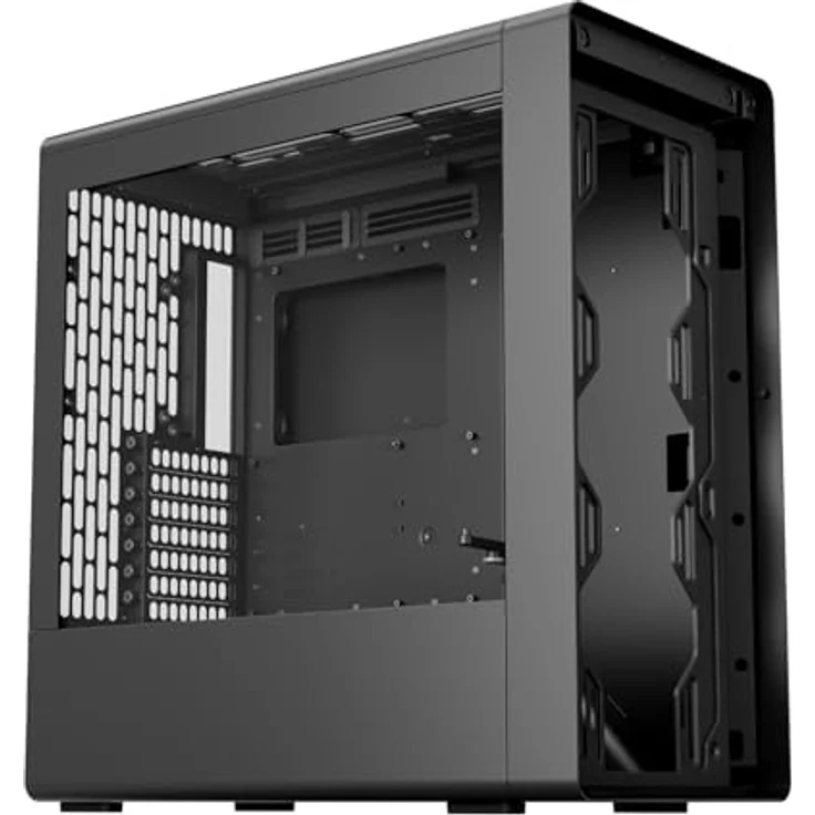 HAVN BF 360 Midi-Tower PC-Gehäuse für E-ATX, Tempered Glass, schwarz, mit Luftstrom-Optimierung und magnetischen Panels – Bild 3