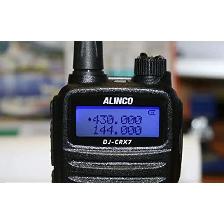 maas funk-elektronik ALINCO DJ-CRX-7 Handfunkgerät VHF/UHF, 2/70cm Dualband, 5W Sendeleistung, 200 Speicherplätze, Komplettset