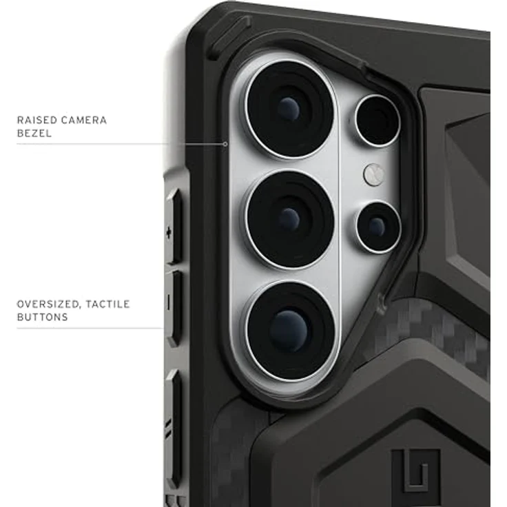 URBAN ARMOR GEAR Monarch Pro Case für Samsung Galaxy S26 Ultra, Carbon Fiber, 6m Fallschutz, Wireless Charging kompatibel, mit Magnetring – Bild 4