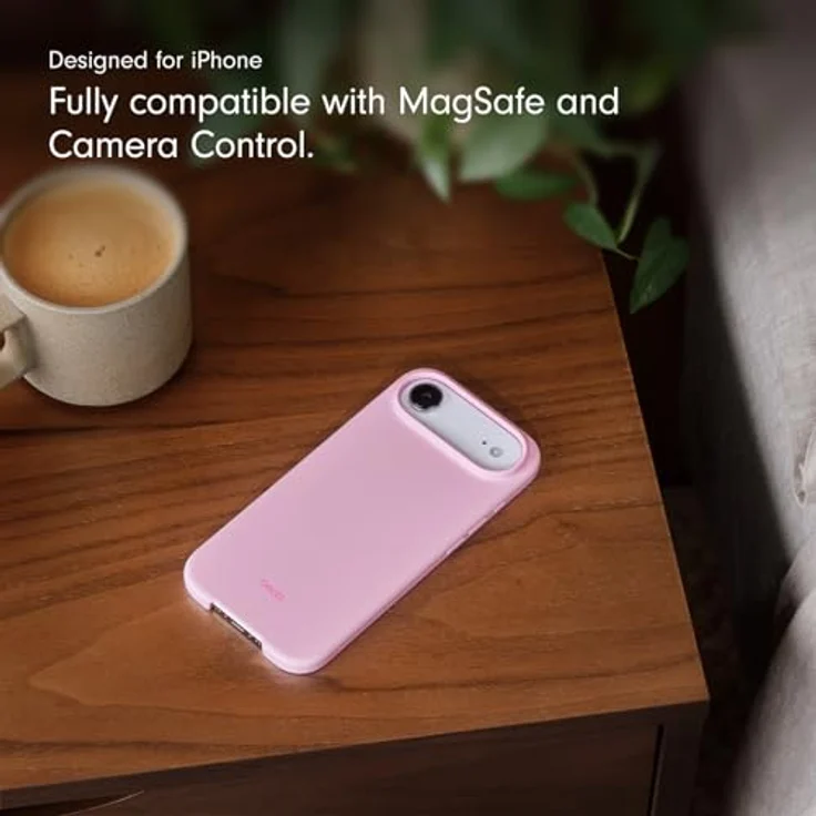 Beats iPhone Air Case mit MagSafe und Kamerasteuerung, Matte Außenseite, Mikrofaser-Innenfutter – Kieselrosa – Bild 5