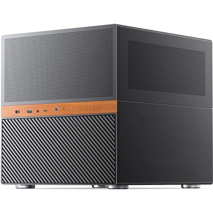 Jonsbo N6, Kompaktes Gaming-PC-Gehäuse für Heimserver und Power-User, Schwarz – Bild 1