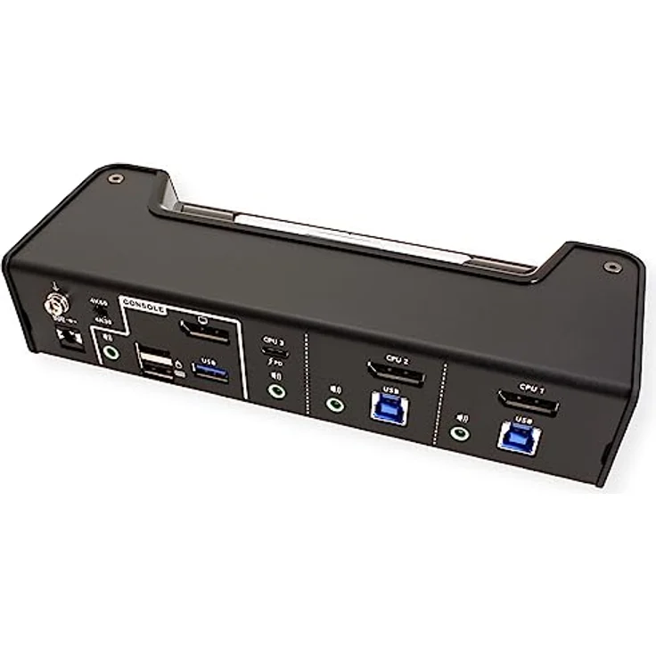 ATEN CS1953 3-Port USB-C DisplayPort Hybrid KVM, Schwarz – Bild 3