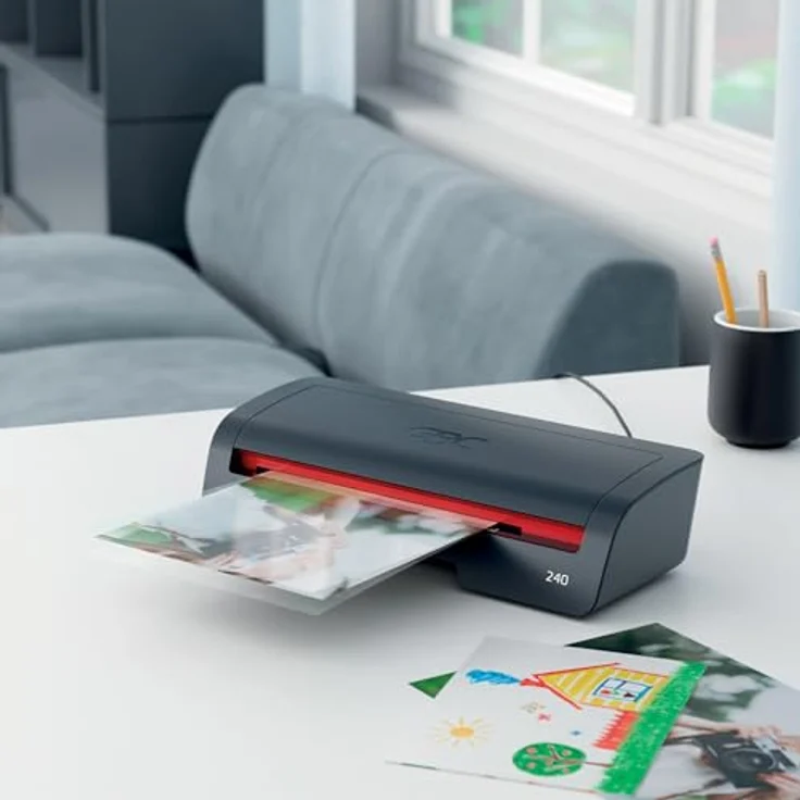 GBC Laminiergerät 240, A4 Laminiergerät mit 125 µm, 400 mm/min Laminiergeschwindigkeit, optischer und akustischer Bereitschaftsanzeige, Abschaltautomatik – Bild 3