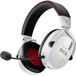 OXS Storm G2 Kabelloses Gaming-Headset, 7,1 Virtueller Surround Sound, 3 EQ Modi, 2,4 GHz Niedrige Latenz, RGB Beleuchtung, Bluetooth 5.3, Weiß
