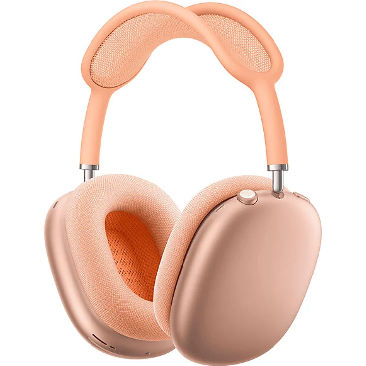 Apple AirPods Max (2024), Apple Siri, Space Grau Over-Ear-Kopfhörer mit Bluetooth, Mikrofon, Noise Cancelling, geeignet für iPhone, orange – Bild 2